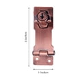 thumbnail image 2 of IFANLANDOR Safety Locking Hasp Keyed Hasp Lock Zinc Alloy for Drawers 1Pack, 2 of 6