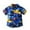 Blue, variant on RTKFRFLM Boys' Summer Hawaiian Vacation Shirt Fashionable Tropical Floral Print Short Sleeve Collared Top Casual Beach Holiday Button Down Blouse Lightweight Stylish Travel Size 5-16 Years