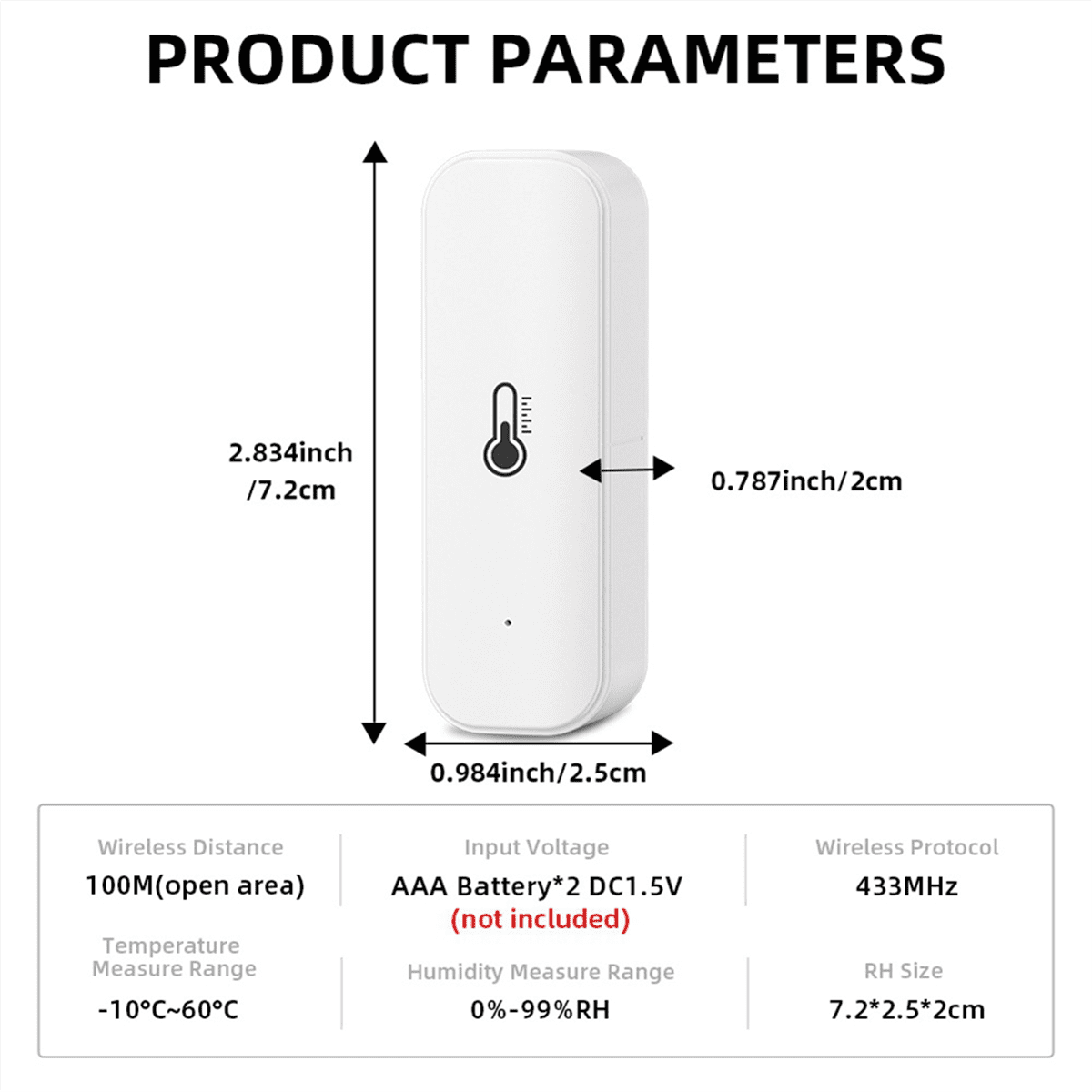 WiFi Smart Temperature Humidity Monitor with Sensor APP Remote Control Digital Temperature Humidity Sensor Voice Control