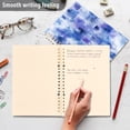 thumbnail image 5 of Wirebound Notebook Hardcover Spiral Notebooks Blue Squares and Shapes, 60 Pages, 80 GSM, 5.7 x 8.3in, 5 of 7
