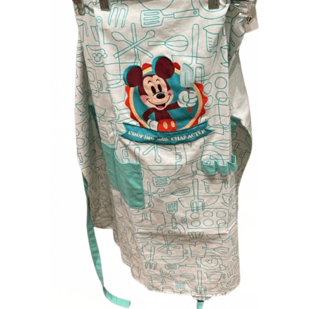 Disney Parks Mickey Mouse Cooking with Character Kitchen Apron New With Tag