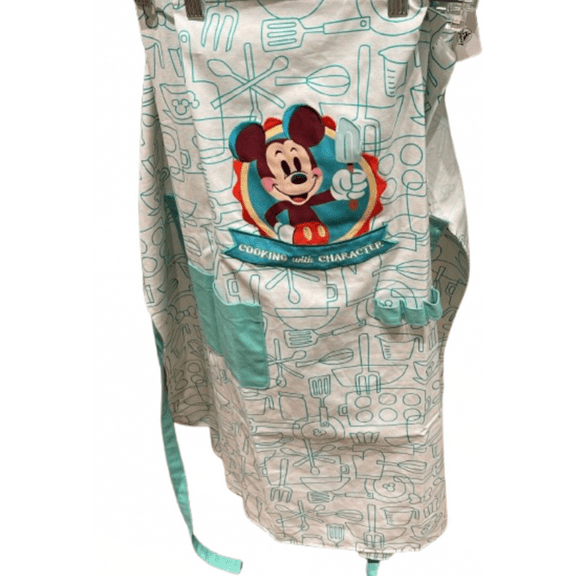 Disney Parks Mickey Mouse Cooking with Character Kitchen Apron New With Tag