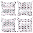 thumbnail image 1 of Ambesonne Feather Throw Pillow Cover 4 Pack, Colorful Oriental Arrows, 18", Multicolor, 1 of 2
