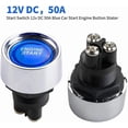 thumbnail image 2 of Jfqm Fit for Car Engine Start Switch Keyless Button Starter Auto Modified Car Ignition On Off Switches (Color : Red), 2 of 5