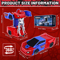 thumbnail image 6 of Konijiwa Remote Control Transformer Car with One-Button Deformation and 360° Rotation, Transform Robot RC Car for Kids 4-12 Years Old, 6 of 6