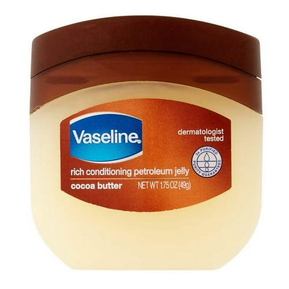 Vaseline Rich Conditioning Petroleum Jelly Cocoa Butter, 1.75 Oz, 2 Pack