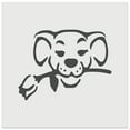thumbnail image 1 of Romantic Dog with Rose in Mouth DIY Cookie Wall Craft Stencil - 9.0 Inch, 1 of 5