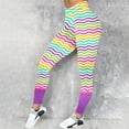 thumbnail image 2 of WILLBEST High Waisted Leggings Women Casual Sports Yoga Pants Colorful Easter Print Tight Leggings Casual Training Pants 1392, 2 of 4