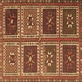 thumbnail image 1 of Ahgly Company Indoor Square Abstract Brown Contemporary Area Rugs, 8' Square, 1 of 4