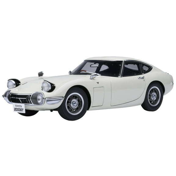 1967 Toyota 2000GT RHD (Right Hand Drive) White 1/18 Model Car by Autoart