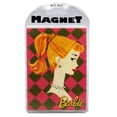 thumbnail image 2 of 2pcs Barbie Three Different Outfits Black Background Rectangle Magnet, 2 of 2