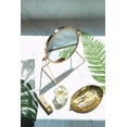 thumbnail image 2 of Makeup Mirror Single Sided Vanity Mirror Vintage 360° Rotation Metal Cosmetic Mirror Round Beauty Mirror Handmade Make Up Mirror for Dresser Vanity Table Desk - Champagne Gold, 2 of 7