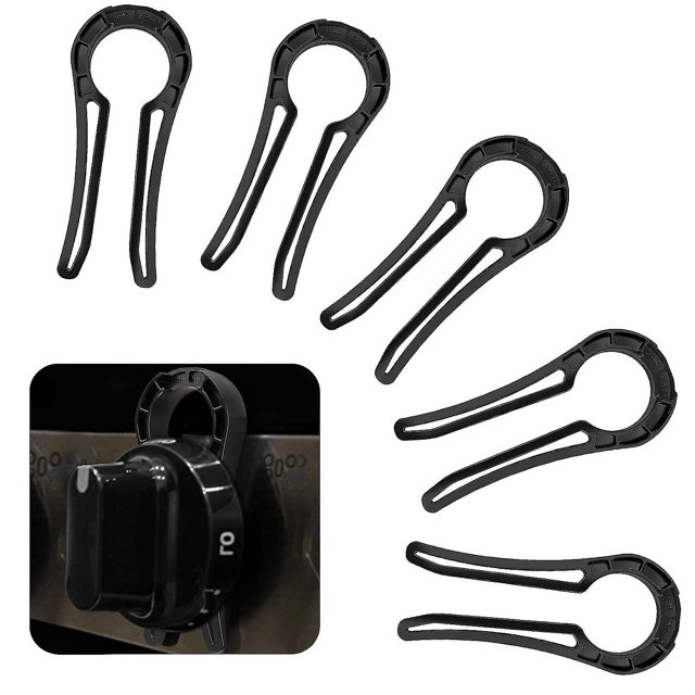5pcs Gas Stove Knob Lock, Baby Proof Oven Knobs Covers Lock For Child Safety, Stove Knob Locks With Universal Size Child Safety Guards
