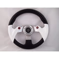 thumbnail image 3 of WHITE 12.5"  Steering Wheel with Adapter for  RZR 570 800 900 1000", 3 of 4