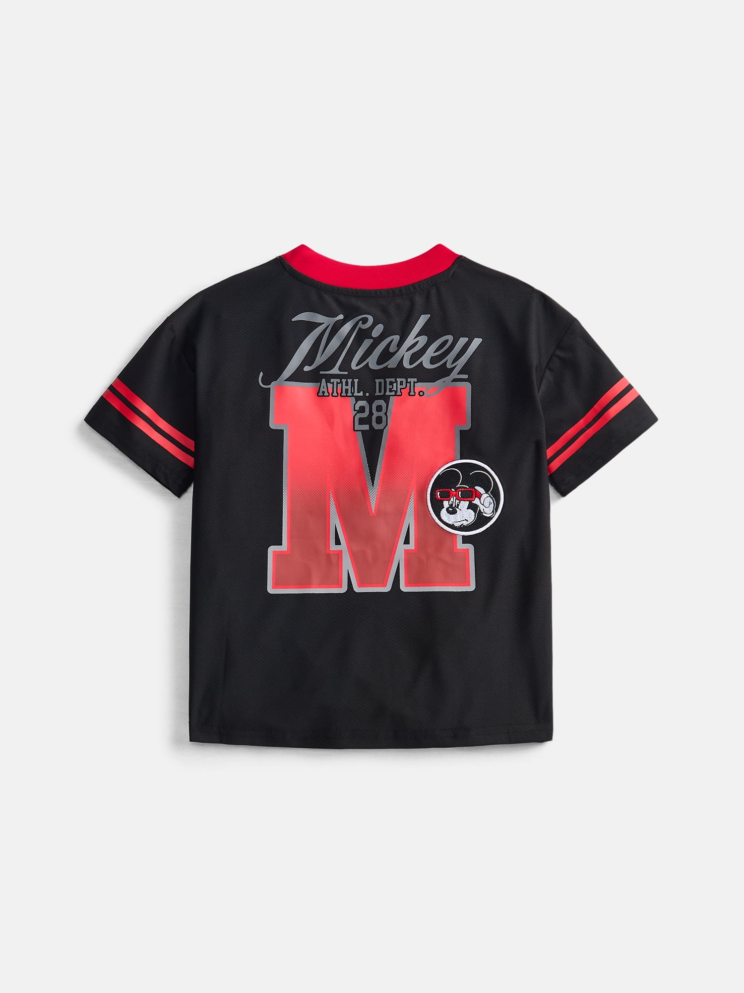 Mickey Mouse Toddler Boys' Front Back Graphic Tee and Shorts Set, 2-Piece, Sizes 12M-5T
