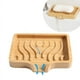 thumbnail image 3 of Bandeja Porta Jabón de Bambú, Jabonera de Madera con Drenaje Automático para Bañera, Hotel, Decoración del Hogar, 3 of 5