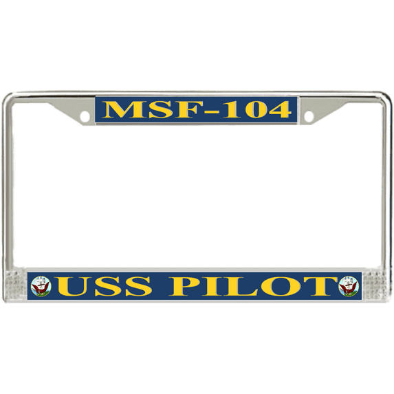 USS Pilot MSF-104 License Plate Frame