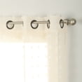 thumbnail image 5 of Lanco Ivory Curtain, Grommet Sheer Window Curtains for Bedroom, Living Room , 2 Panels, 37Wx84L , Dotted Curtains, 5 of 5