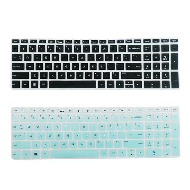 2 Uds Película Protectora Protectora Para De Ordenador Portátil De Silicona Fina Para Ordenador Portátil Hp15-bf 5.6 pulgadas Yotijar Protectores de teclado
