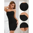 thumbnail image 3 of Unique Bargains Women's Vintage Mini Slip Dress Full Slips with Adjustable Straps XL Black, 3 of 6