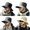 thumbnail image 6 of Sunsanly Sun Hats for Men Women, Wide Brim Bucket Hat UV Protection Foldable Boonie Hat for Fishing Hiking Garden Safari Beach-Khaki, 6 of 7