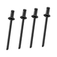 thumbnail image 3 of koolsoo 4 Pieces Car Rosette Rivets Auto Accessory Spare Parts Replacement Universal Black, 3 of 7