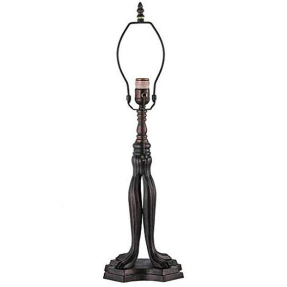 Meyda Tiffany 24254 Lionfoot - 1 Light Table Lamp Base   Mahogany Bronze Finish