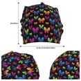 thumbnail image 2 of Pofeuu Rainbow Butterfly Print Beanie Hat for Men and Women Winter Warm Hats Knit Slouchy Thick Skull Cap, 2 of 7