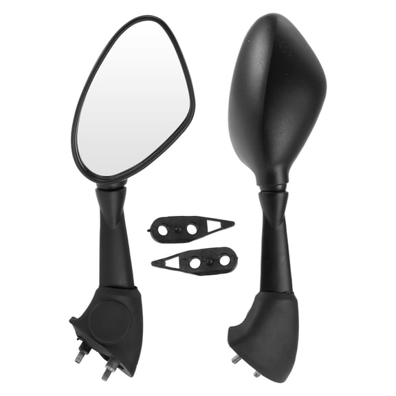 Unique Bargains 1 Set Motorcycle Rear View Mirrors for BMW S 1000RR 2010-2018 Front Side Mirrors Mount Black Aluminum Plastic