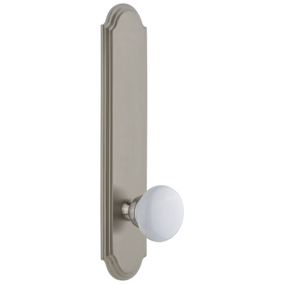 Grandeur Archyd_Tp_Prv_234_Lh Arc Solid Brass Tall Plate Rose Left Handed Privacy Door