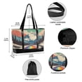 thumbnail image 2 of FORMRS Canvas Laptop Tote Bag for Women with 15.6" Computer Compartments Shoulder Handbag, Colorful Road at Night, 2 of 7