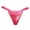 Hot Pink, variant on BYHONG Sexy European Open Low Waist Sexy Women's Underwear One Thread Women's T Shirts Thong Women Panties White One Size