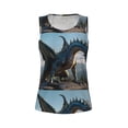 thumbnail image 4 of Lsque Wild Blue Cool Dragon Printed Workout Tank Tops for Women, Athletic Sports Tank Tops, Compression Sleeveless Dry Fit Shirts,Sleeveless Yoga Shirt-X-Large, 4 of 9