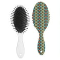 thumbnail image 2 of Natural Pattern Paddle Brush - Gentle Scalp Massage Brush for Men & Women, 2 of 4