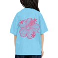 thumbnail image 3 of Fshinging Cute Girls Summer Tees Top Letter Printed Round Neck Short Sleeved Plus Size Tops, 3 of 7