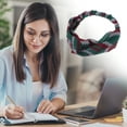 thumbnail image 6 of Unique Bargains 1 Pc Fashion Arrow Pattern Cross Elastic Hairband for Women Dark Green, 6 of 6