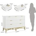 thumbnail image 3 of M optimized Modern 7 Drawer Dresser for Bedroom, Chest of Drawers for Closet with Deep Drawers and Wide Top, Long Wooden Dresser for Living Room, Hallway, 3 of 8