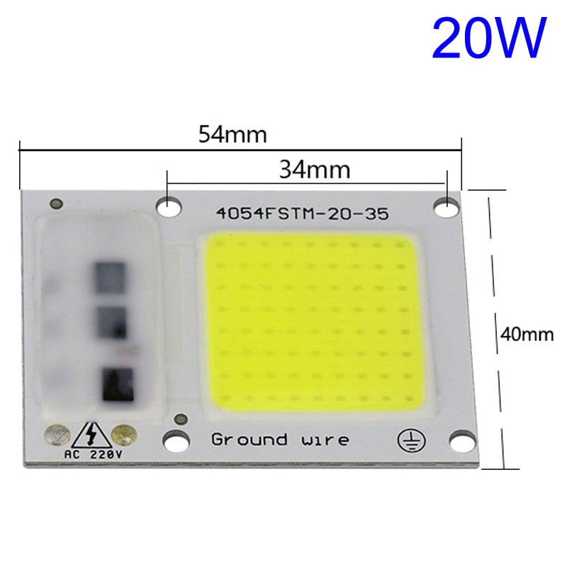 IR 20W 30W 50W LED Floodlight RGB Chip Integrated Smart IC Driverless DIY 220V 