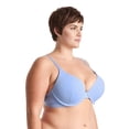thumbnail image 2 of Curve Muse Women's Plus Size Padded Underwire Full Coverage Bra-2PK-Blue,Nude-32DDD, 2 of 6