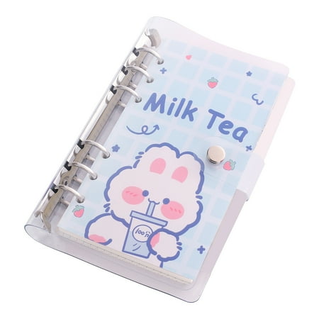 

FU-kuuka Cute Girl S Hand Book Set Gift Package Loose-Leaf Coil Book Student Girls Notebook(Blue)
