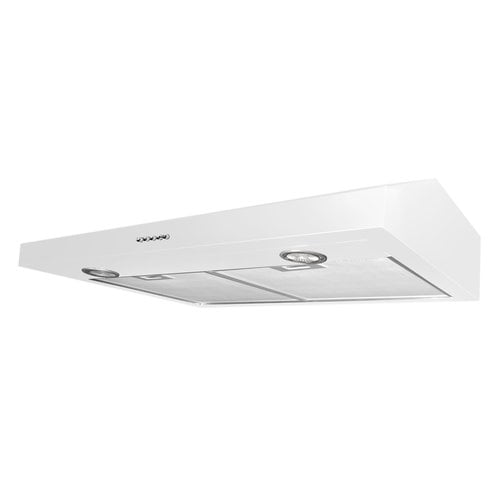 Ancona AN-1222 Slim 5" High Under-Cabinet Range Hood, 30", White