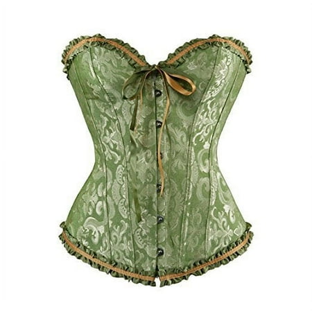 Luiryare Women Lace up Back Sexy Floral Corset for Women Lingerie Bustier Top Plus Size
