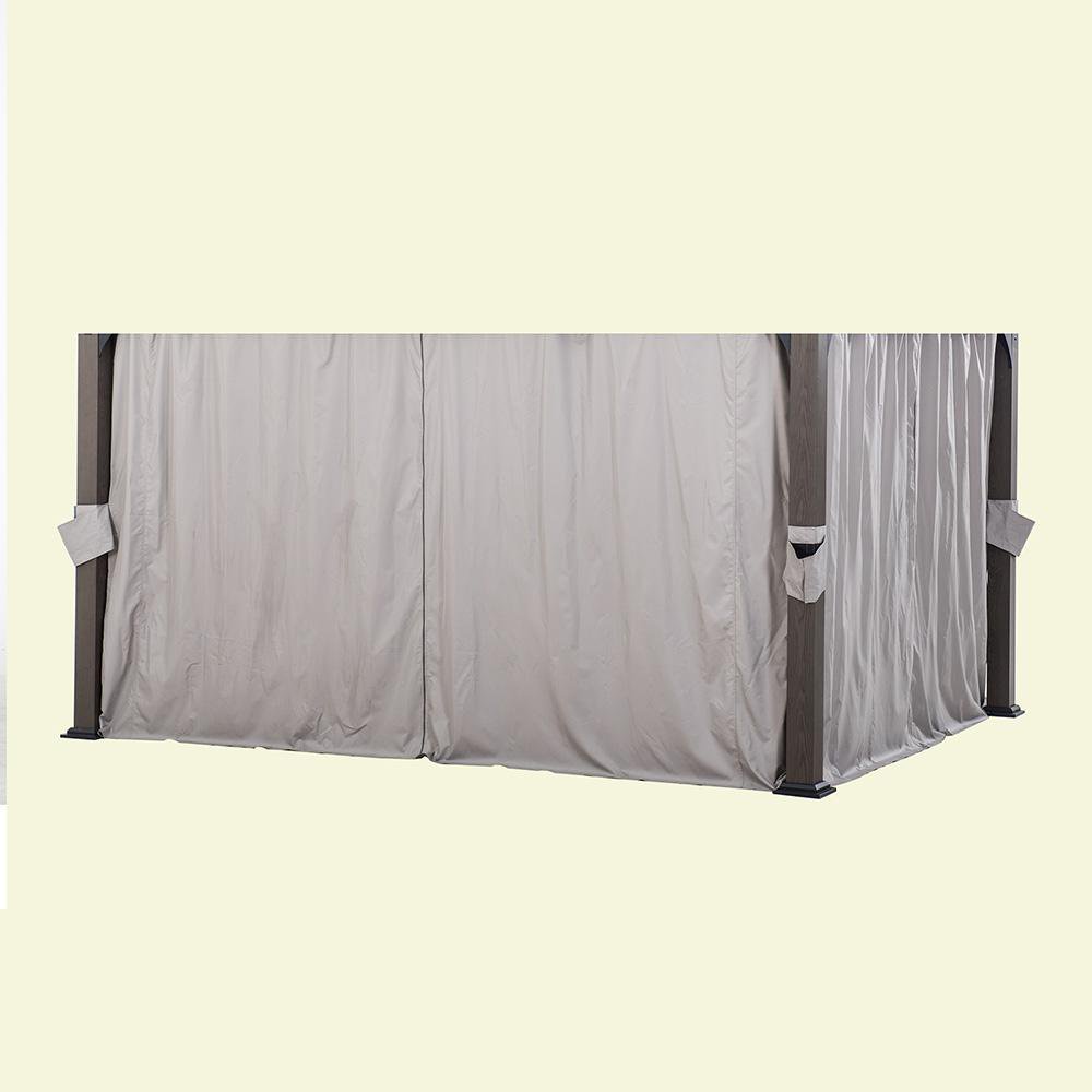 Sunjoy Replacement Curtain For 10'x12' Shadow Creek Gazebo, Beige