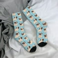 thumbnail image 5 of Logiee Funny Cartoon Pugs Print Adult Socks for Men & Women,Calf Socks, Ankle Socks,Boots Socks,Breathable Casual Sock,Unisex Crew Socks, 5 of 6