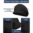 thumbnail image 3 of Children Winter Hat Knit Woolen Hat Warm Korean Fashion Beret Soft Thick for Kids Autumn Winter Daily Wear by KLOY2K Under 10$ Black, 3 of 6