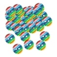 thumbnail image 1 of Rongfmy Boutons en Résine 100x12mm Rayures Colorées Flatback Ronds 2 Trous Boutons d'Artisanat, 1 of 7