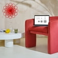 thumbnail image 2 of Ardeola - Rings Red - 23.5 in Classic Traditional Simple Wall Clock, 2 of 9