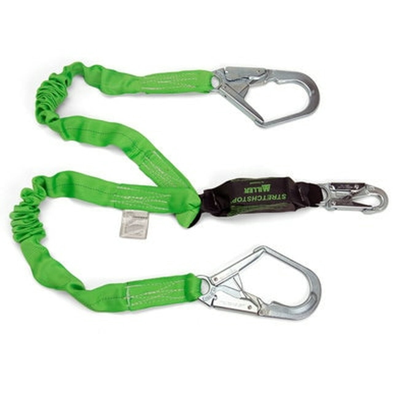 Honeywell Miller StretchStop® 2 Leg Lanyard with SofStop® Shock Absorber, with Locking Rebar Hook (8798RSS-Z7/6FTGN)