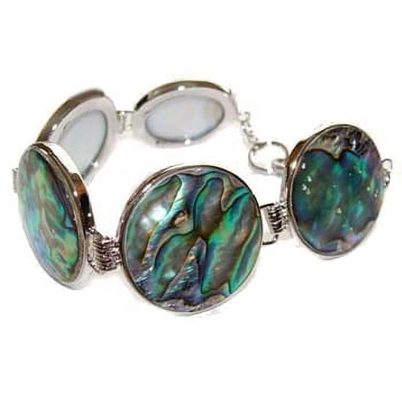 7.5 - 8 Inches Round Abalone Shell Fashion Bracelet For Jewelry Making