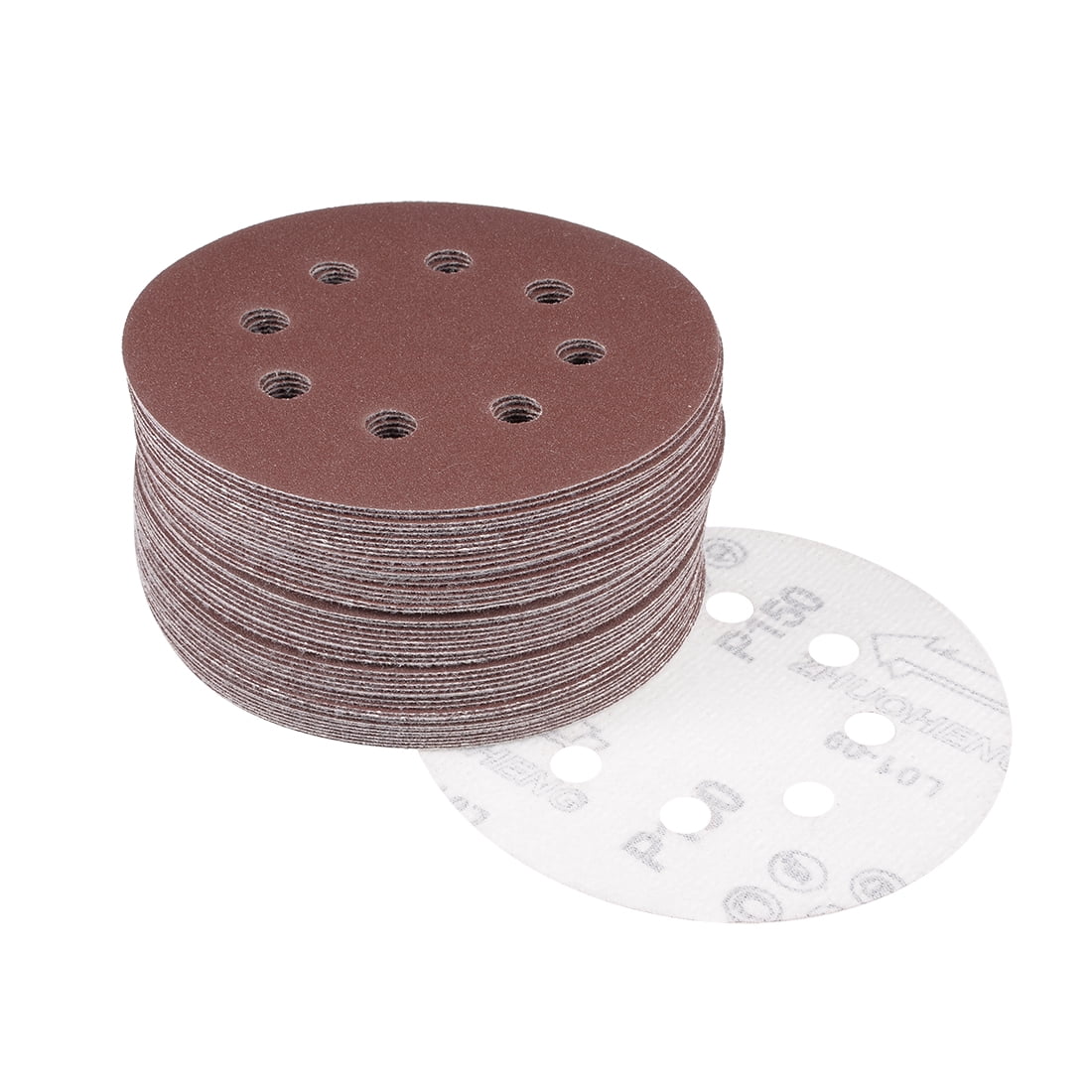 Pcs Inch Hole Hook And Loop Sanding Disc Grit Flocking Sandpaper Walmart Com